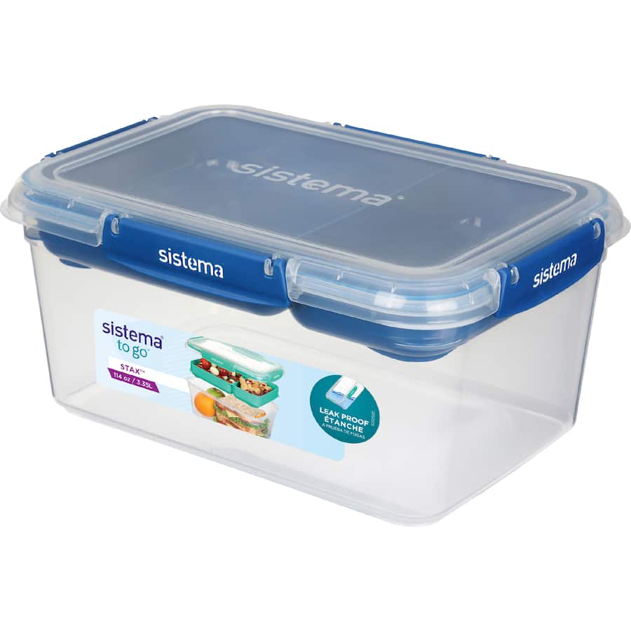 Sistema Food Container Stax To Go Rectangle 3.35L