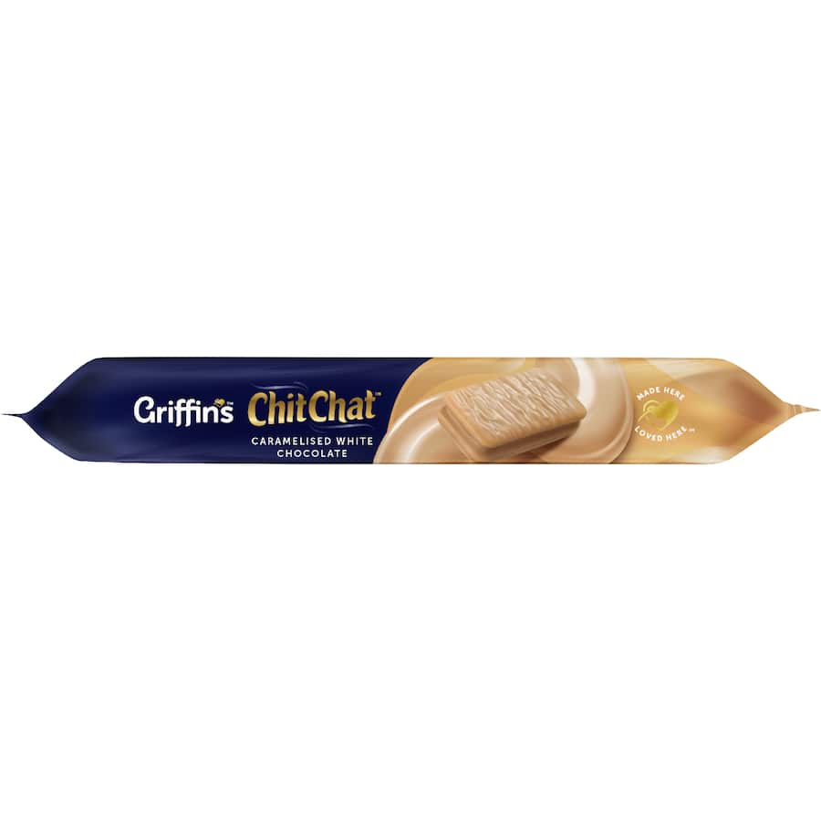 Griffin's Chit Chat Chocolate Biscuits Caramelised White Chocolate - 200g