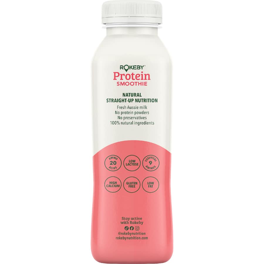 Rokeby Protein Smoothie Strawberry 425mL