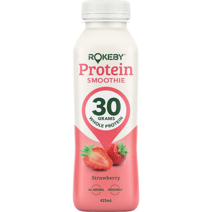 Rokeby Protein Smoothie Strawberry 425mL