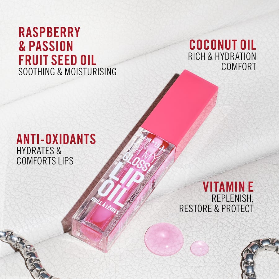 Rimmel London Oh My Gloss Lip Oil Pink Flush 4.5mL