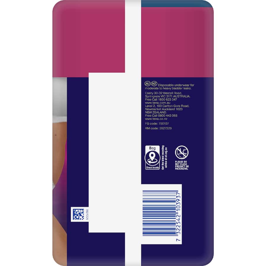 Tena Womens Continence Pants Medium Protection 12pack