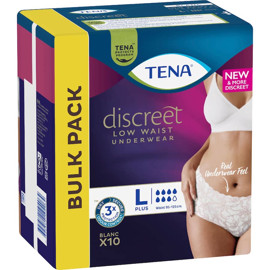 Tena Womens Continence Pants Large Medium Protection 10pack