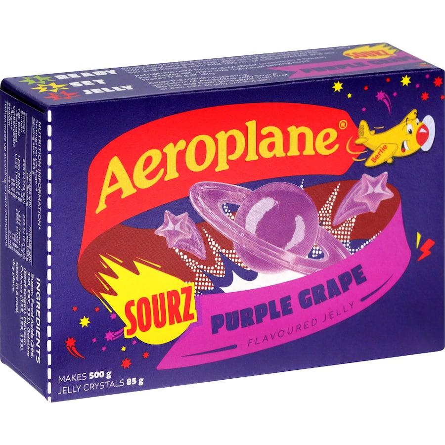 Aeroplane Sour Jelly Purple Grape 85g
