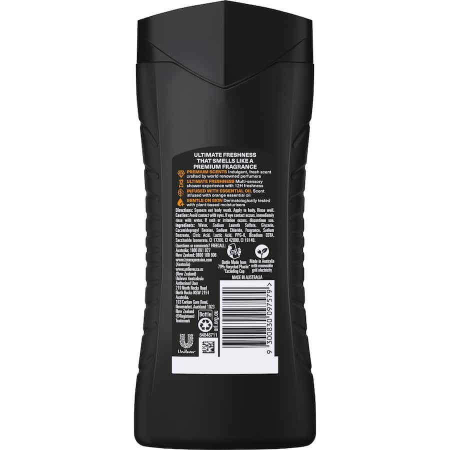 Lynx Black Shower Gel Vanilla 360mL