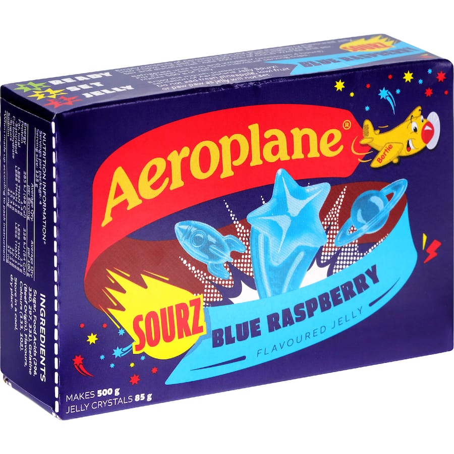 Aeroplane Jelly Sour Blue Raspberry 85g