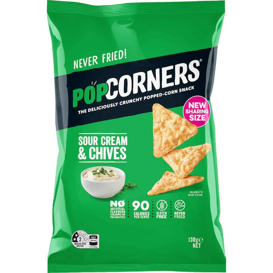 Popcorners Corn Snacks Our Cream & Chives - 130g