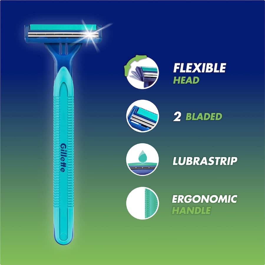 Gillette Blue Ii Razor  24 pack