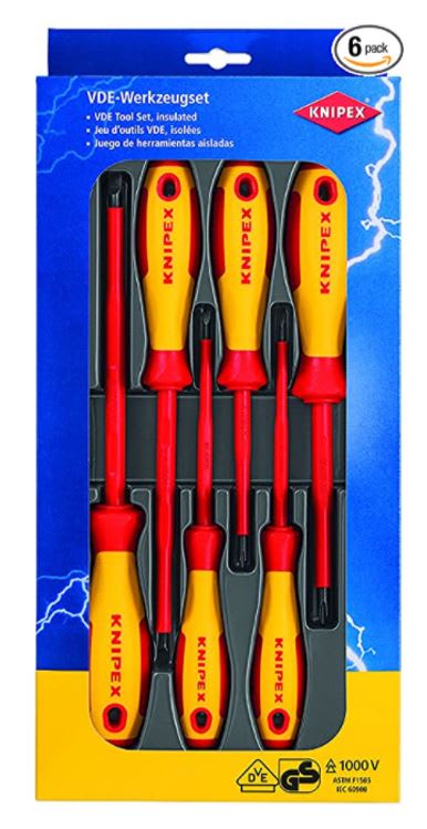 Knipex 1000V Slim Screwdriver Set - 6pc
