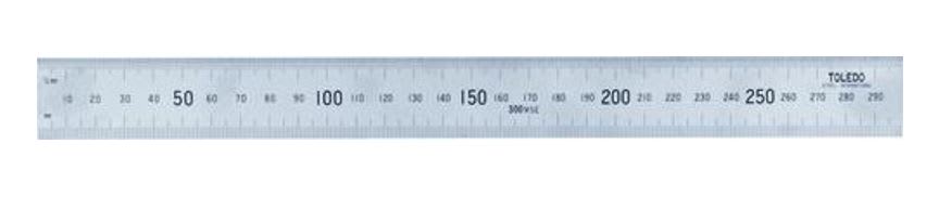 Toledo Stainless Steel Rule 300mm 300mm