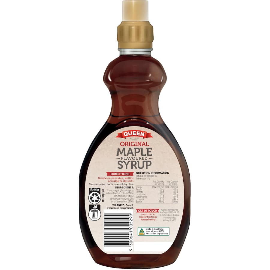 Queen Syrup Original Maple Flavoured 435g