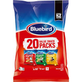 Bluebird Originals Mix Potato Chips Multipack Ready Salted, S&v, Chicken 20 pack 360g