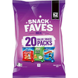 Bluebird Snack Faves Mix Chips Multipack Original Grain Waves Twisties 20 pack 360g
