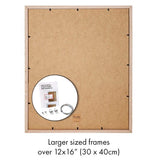 Elegant white A4 picture frame with glass and MDF backing for artwork display, made sustainably in Australia.