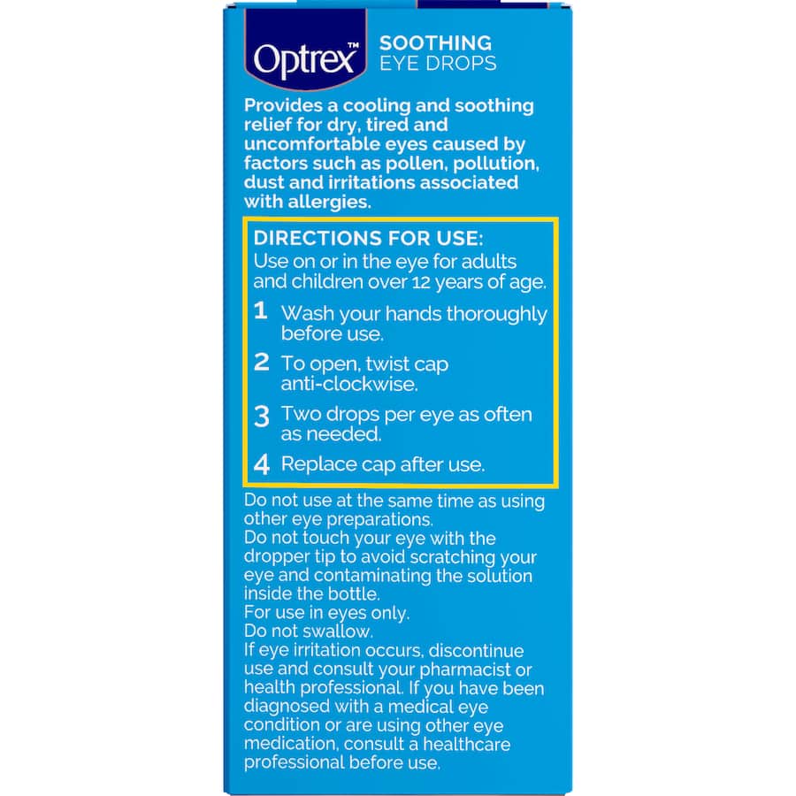 Optrex Eye Drops Soothing 10mL