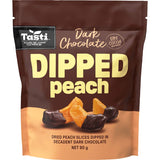 Tasti Dried Peach Chocolate Dipped - 90g