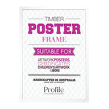 Profile - Elegant White Poster Picture Frame - A3 (30x42cm)