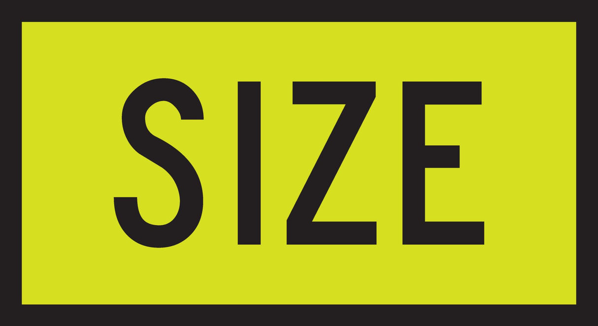 Transport Sign | Oversize, Reflective W550mm x H300mm