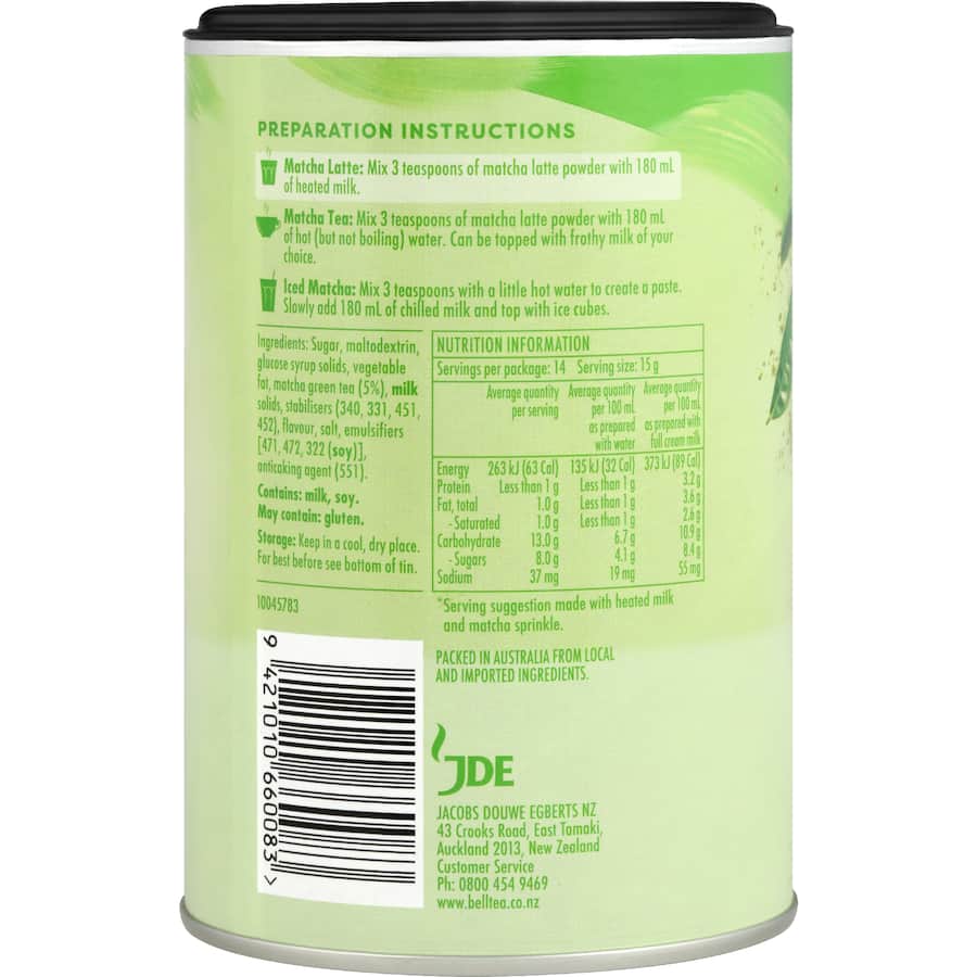 Bell Latte Matcha 220g