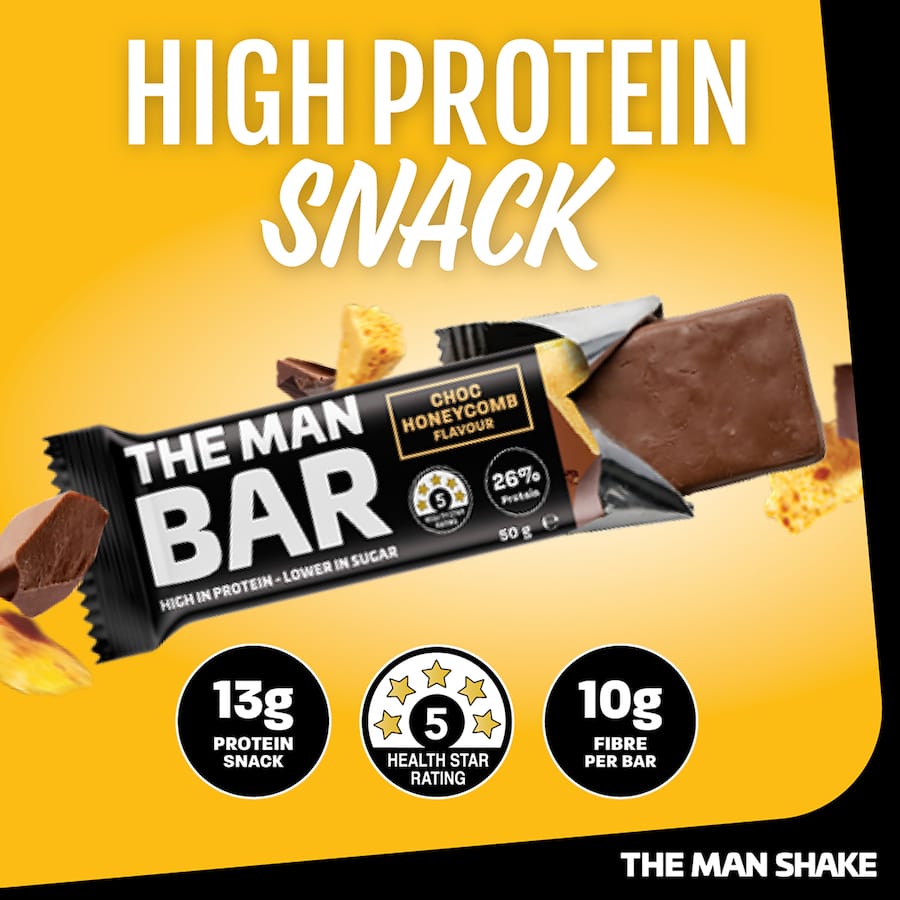 The Man Bar Protein Bar Honeycomb Choc 50g