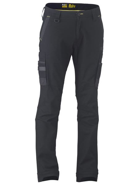 Bisley, FLEX & MOVE Stretch Utility Cargo Pant Stout Fit - Black - 117