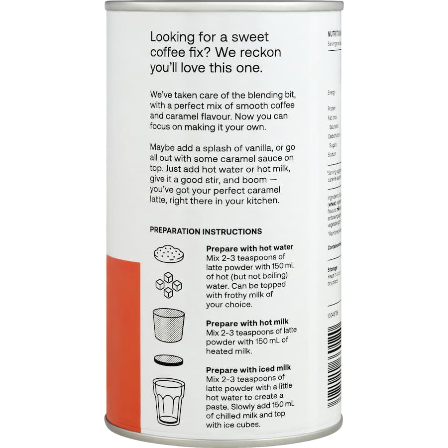 Jed's Mixes Instant Coffee Caramel Latte - 200g