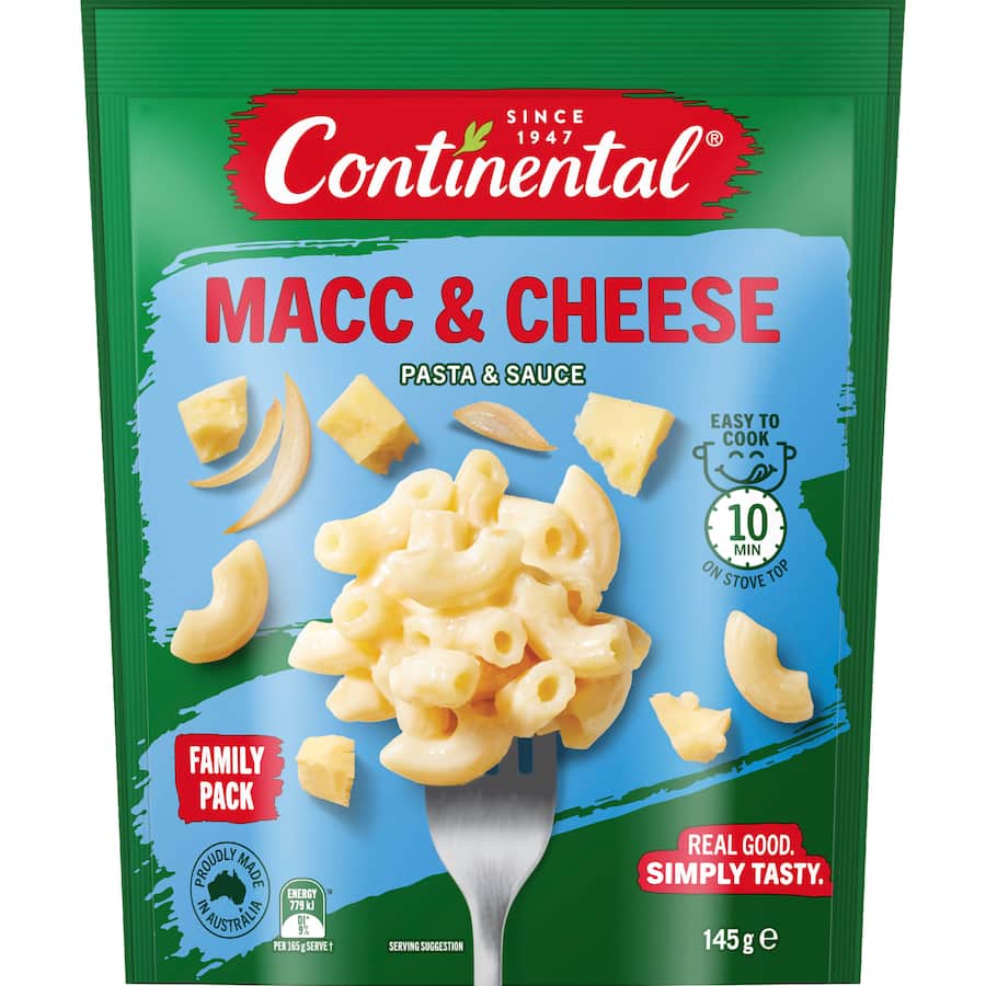 Continental Pasta & Sauce Macc & Cheese - 145g