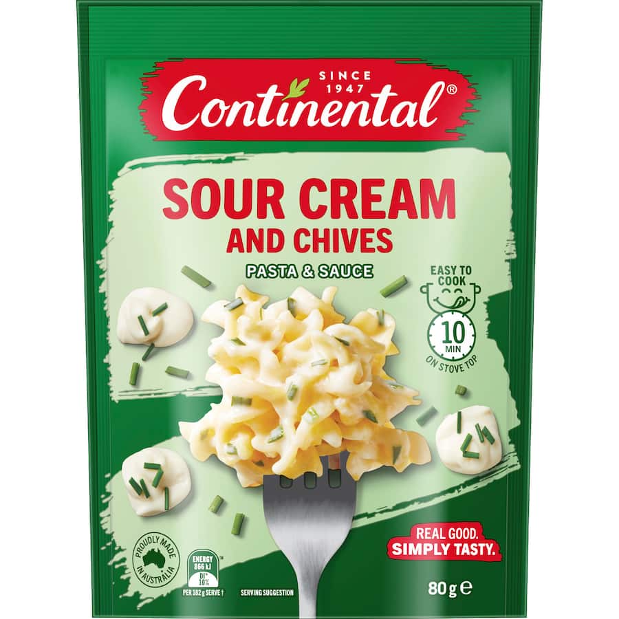 Continental Pasta & Sauce Sour Cream & Chives - 80g