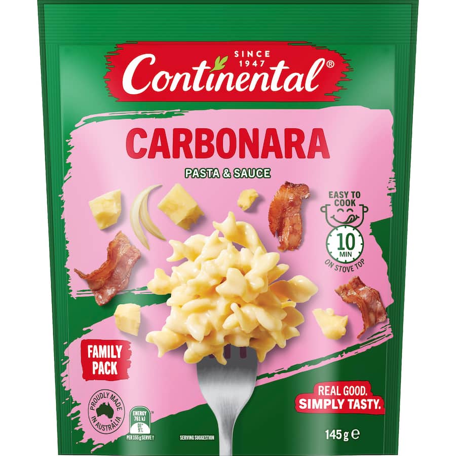 Continental Pasta & Sauce Carbonara - 145g