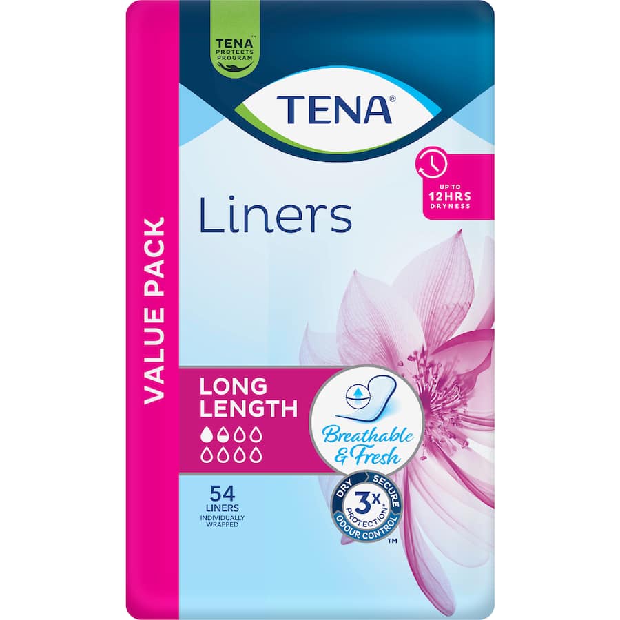 Tena Liners Long Bulk 54 pack
