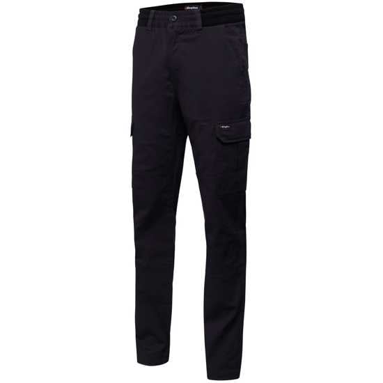 KingGee, Ripstop Rib Comfort Waist Pant, K13005 (Pair) - Black - Size: 92
