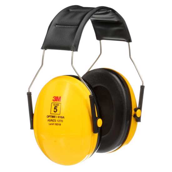3M PELTOR Optime I Headband Earmuff H510A Yellow (Each)