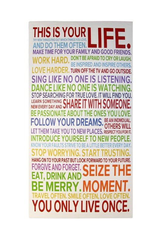 Canvas Wall Art - This Is Your Life