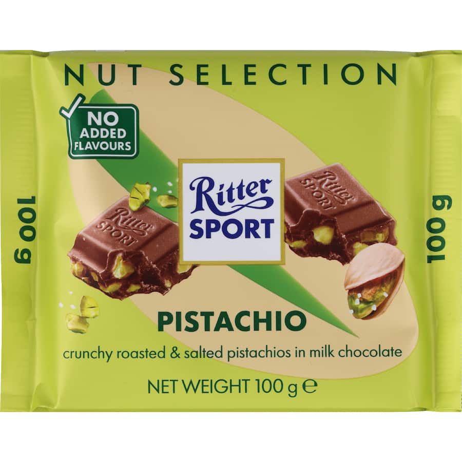 Ritter Sport Nut Selection Chocolate Block Pistachio 100g