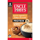 Uncle Tobys Oats Protein Quick Sachets Cinnamon Scroll 8 pack 280g
