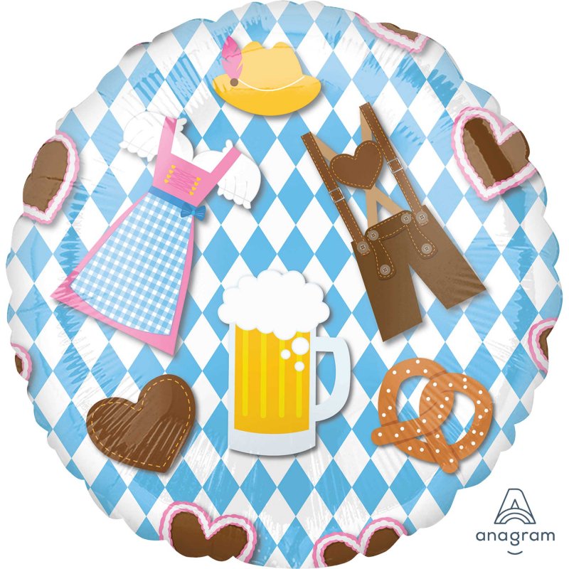 Foil Balloon - Std Hx Oktoberfest (45cm)