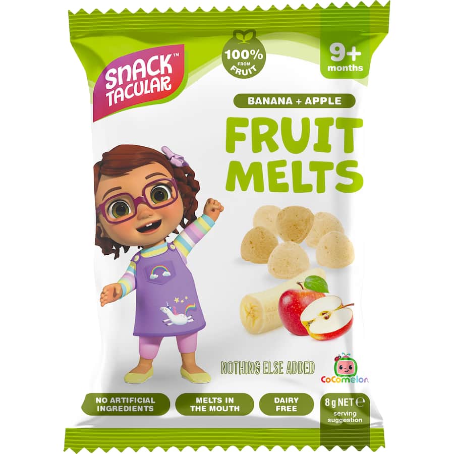 Snacktacular Baby Snacks Fruit Melts Apple+banana 8g