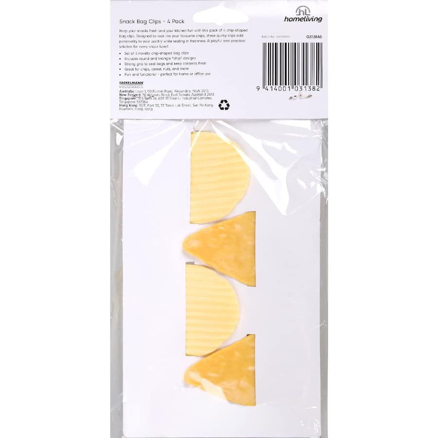 Homeliving Clips Snack Bag 4 pack