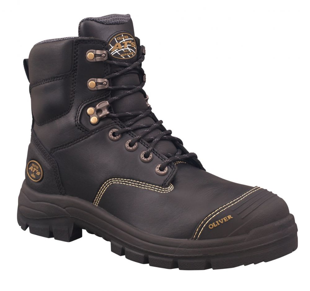 Oliver 55-345Z Zip Sided Safety Boots - Black - 14