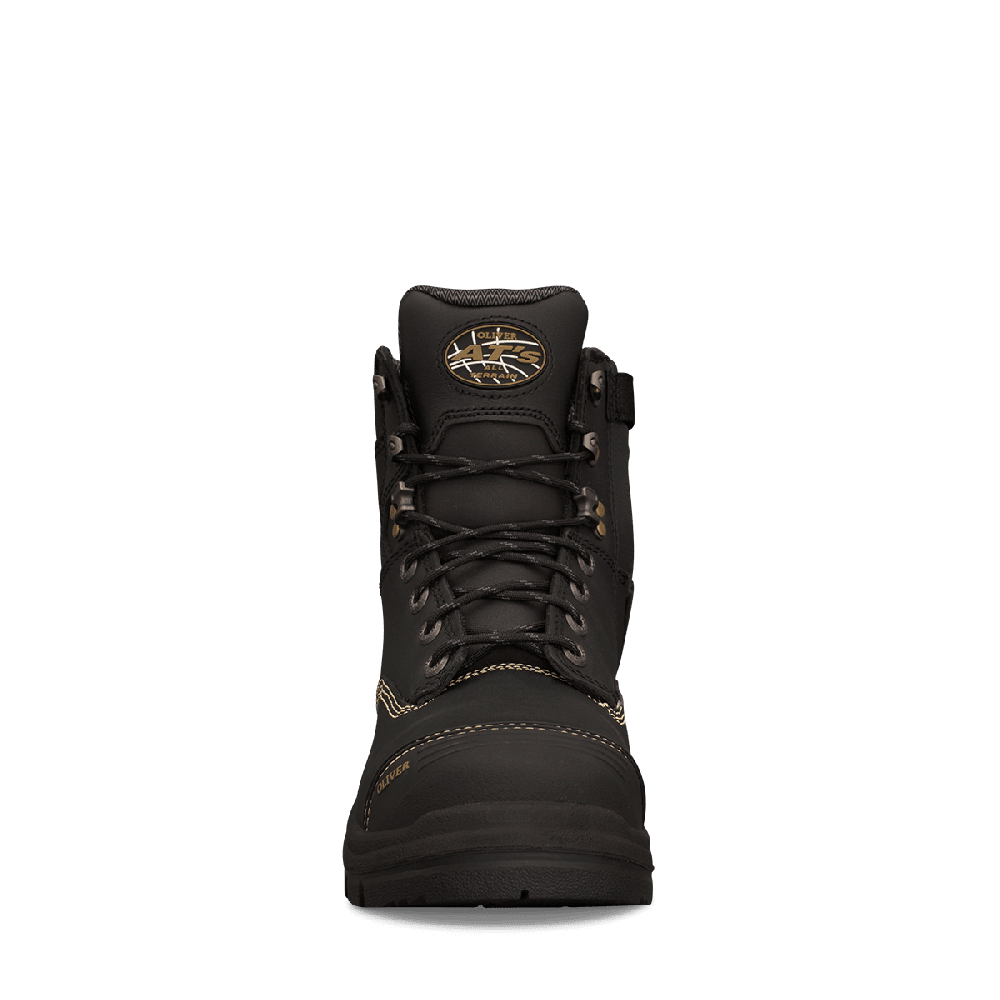 Oliver 55-345Z Zip Sided Safety Boots - Black - 05