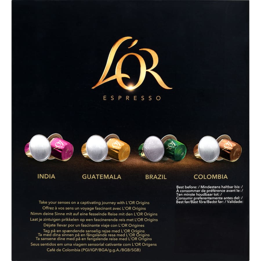 L'or Coffee Capsules Origins Variety 40pack
