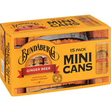 Bundaberg Ginger Beer Mini Cans 15 x 200mL