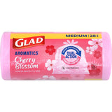 Glad Aromatics Kitchen Tidy Bags Medium Cherry Blossom 28pack