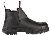 Hard Yakka, Grit Slip On Safety Boot - Black (Size: 10)