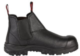 Hard Yakka, Grit Slip On Safety Boot - Black - 07