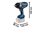 Bosch GDS 18V-1000 BITURBO Cordless Impact Wrench 1/2" (Skin Only)