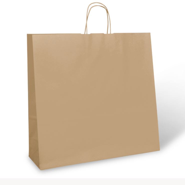 Twist Handle #26 Recycled Kraft Paper Bags 450 x 150 x 430mm 100 (Case)