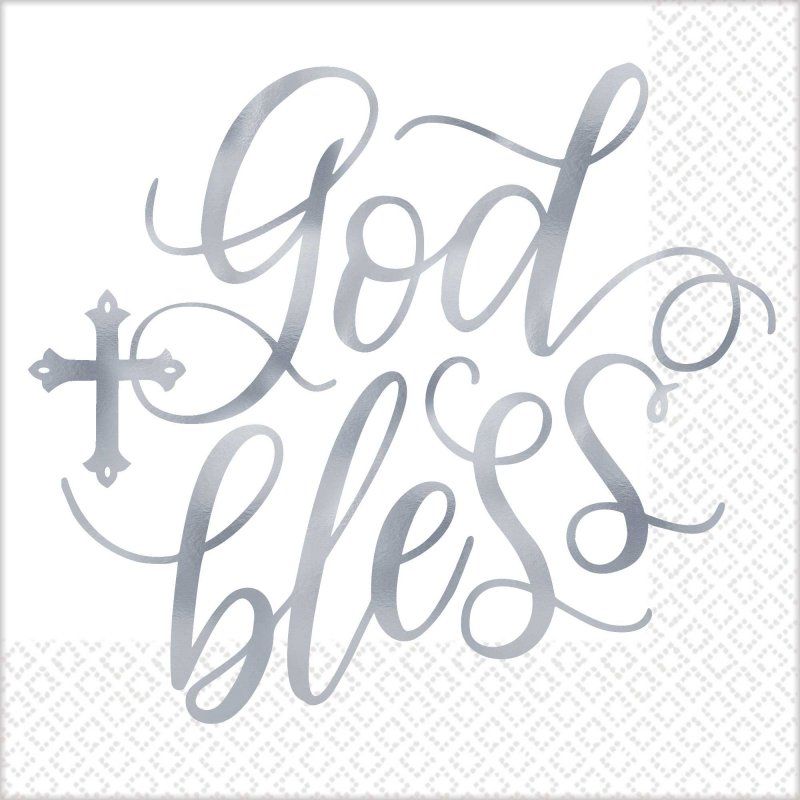 Holy Day Blessed Lunch Napkins Hot-Stamped - Pack of 16