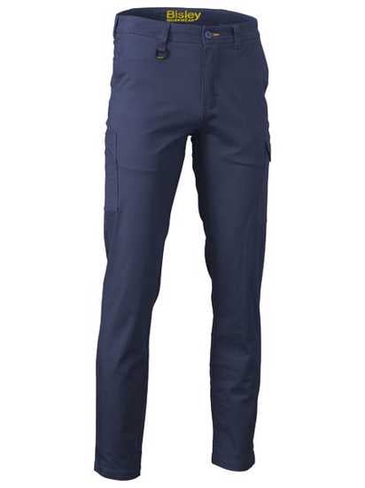 Bisley, Stretch Cotton Cargo Pant, BPC6008-Stout Fit (Pair) - Navy - Size: 122