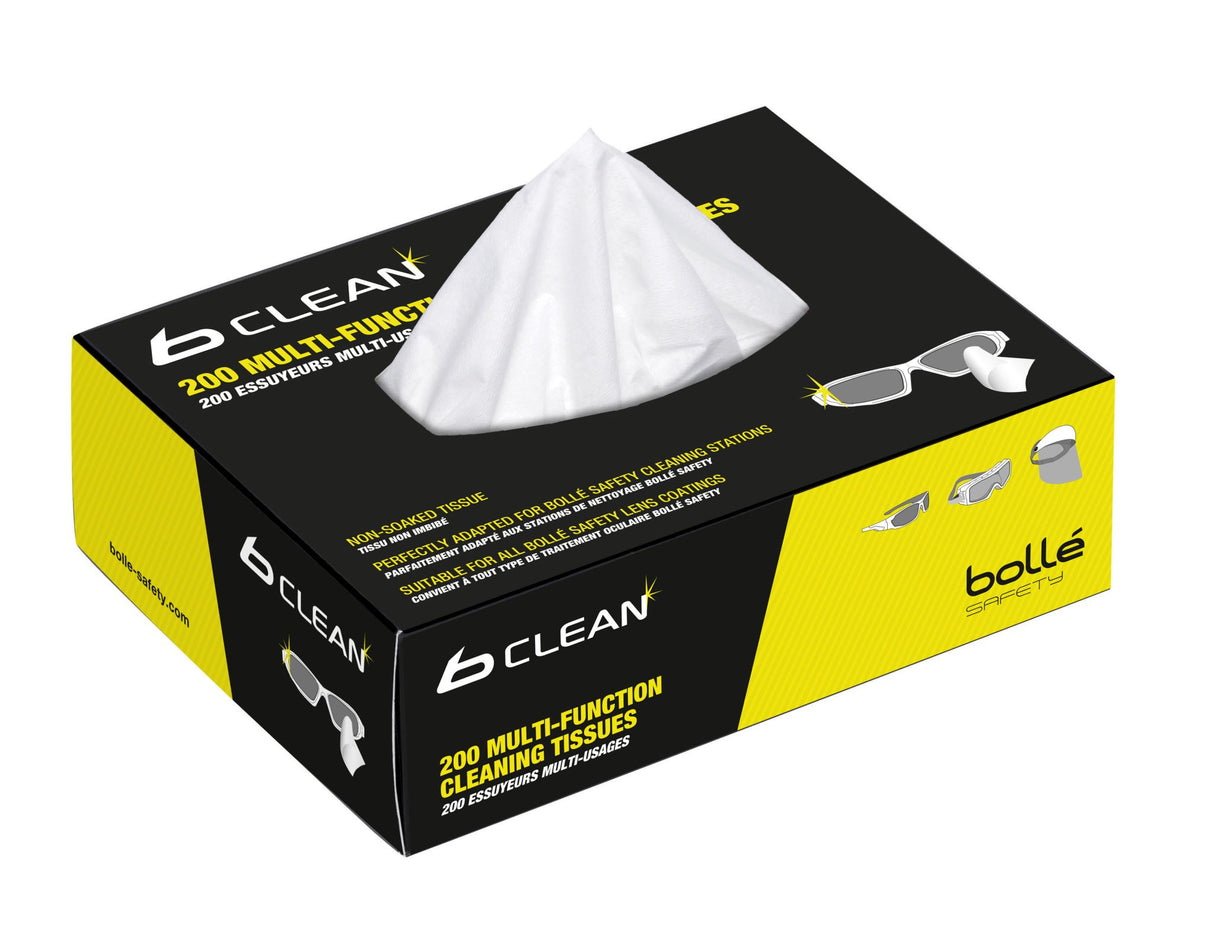 Bolle B-Clean B401 Cleaning Tissues for Glasses 200 (Box)